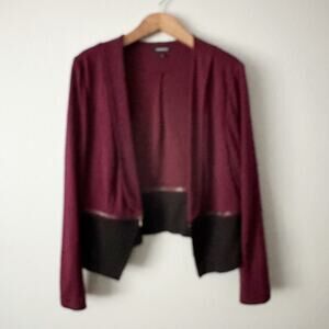 Torrid Zip Convertible Ponte Knit Open Front Cropped Jacket Women's Plus Size 2X